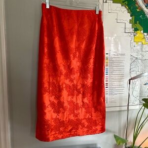 Wild Fable Red Floral Skirt